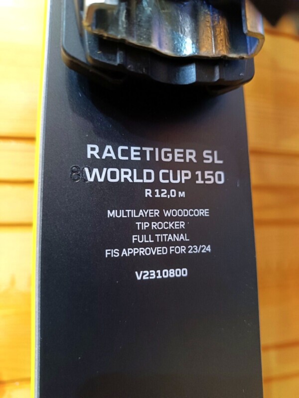 LYŽE VOLKL RACETIGER SL WORLDCUP JR FIS 150CM --MODEL 2024--